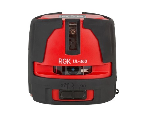 Комплект: лазерный уровень RGK UL-360 + штатив приемник рейка