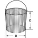 Корзина Bochem проволочная, круглая, размеры 100x120 мм, нержавеющая сталь