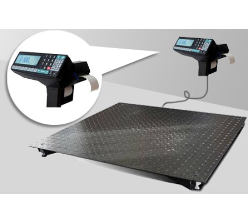 4D-PM-10/10-1000-RP с печатью этикеток - Промышленные электронные платформенные весы с 4 датчиками 4D-PM-10/10-1000-RP с печатью этикеток - Промышленные электронные платформенные весы с 4 датчиками