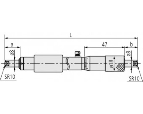 Нутромер 450-475мм микрометрический 133-159