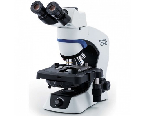 Микроскоп CX-43, прямой, бинокуляр, СП, ТП, ФК, поляризация, флуоресценция, План Ахромат 4х, 10х, 40х, 100хМИ, Olympus